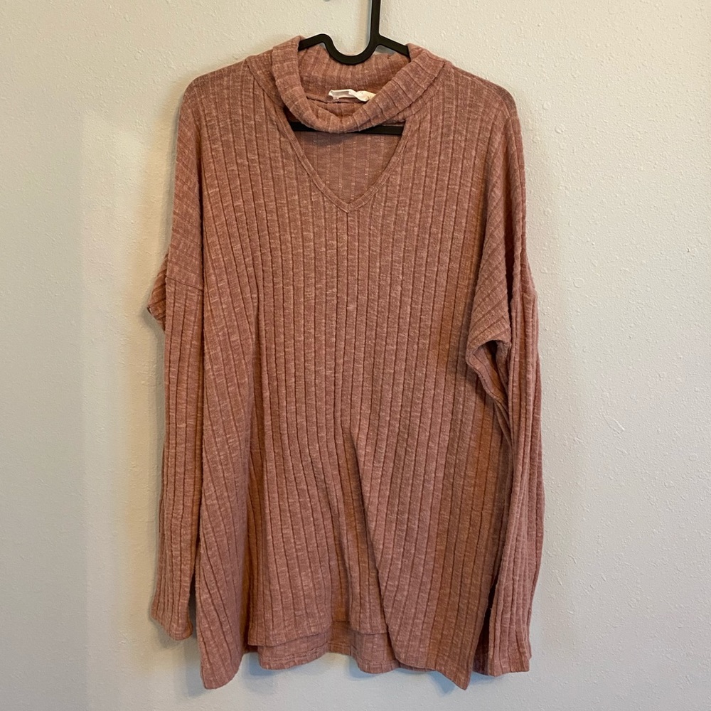 Pink Peach Love Sweater from Runway 7